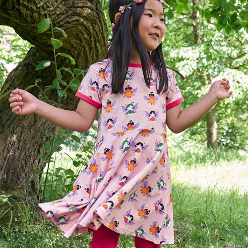 Flatterkleid kurzarm Fee