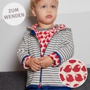 Vorschaubild Wendejacke Kapuze Ringel