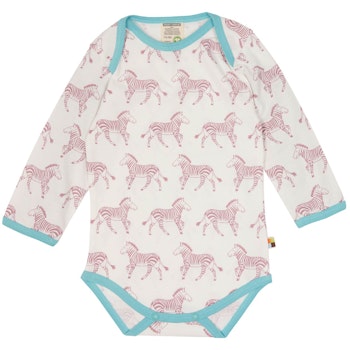 Leichter Body langarm Zebra rosa