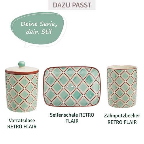 Aufbewahrungsdose RETRO FLAIR für Wattepads