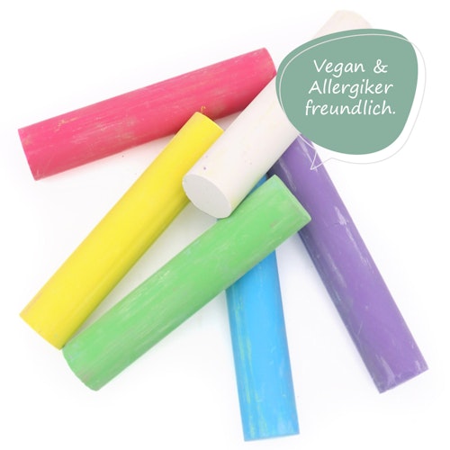 Straßenmalkreide rund absolut umweltschonend - 6 Farben