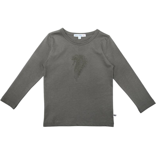Shirt langarm Stickerei Schlage