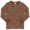 Vorschaubild Langarmshirt Mono Look mit Bär Motiv
