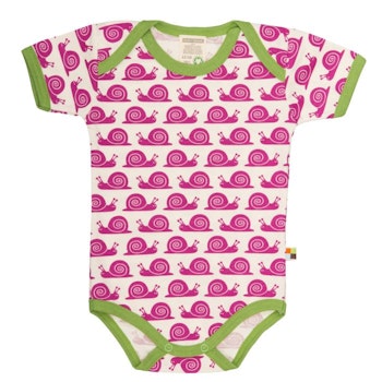 Loud and Proud Schnecken Body kurzarm pink