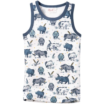 Kinder Unterhemd Nashorn blau