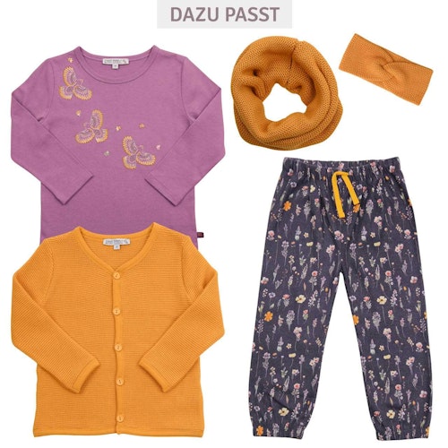 Flanellhose gefüttert Blumen