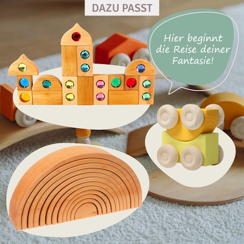 Stapelauto gelb 2 Teile