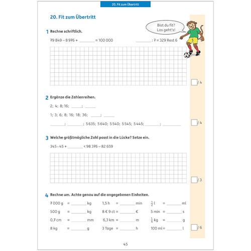 Tests in Mathe – Lernzielkontrollen 4. Klasse