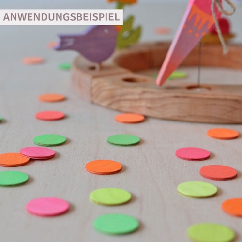 100 Konfettitaler neon Kindergeburtstag Deko