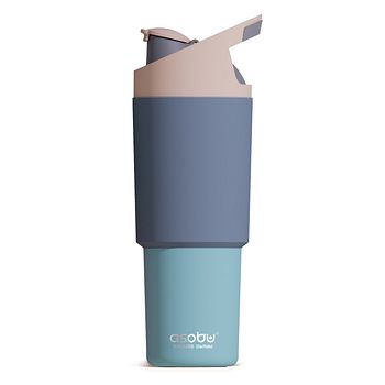Cosmic Edelstahltrinkflasche mit Trinkhalm Pastellblau 1 Liter