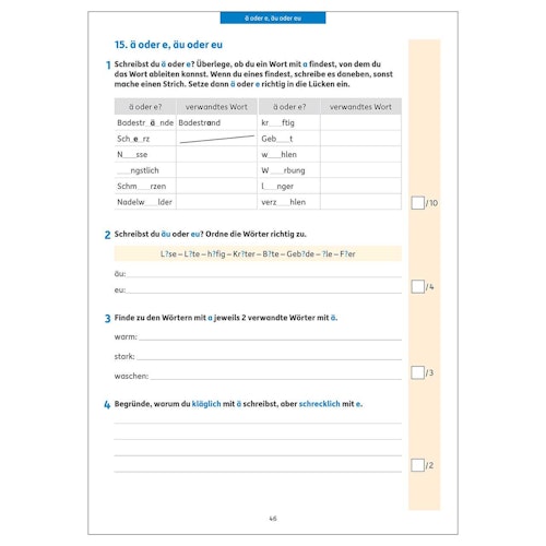 Deutsch Übungsheft Lernzielkontrollen 4. Klasse
