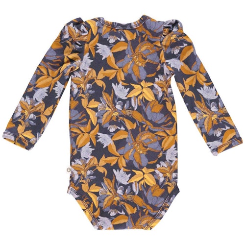 Edler Langarmbody Puffärmel floral