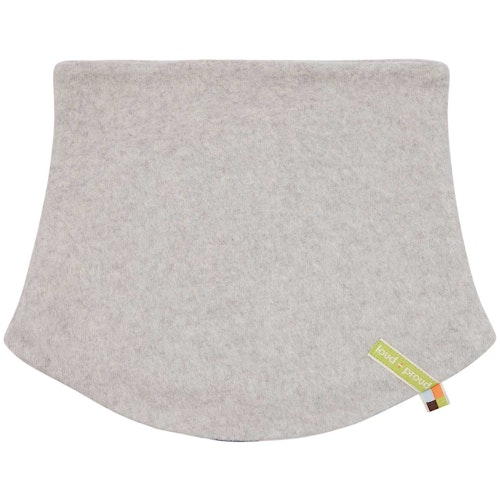 Wende Schlauchschal Fleece hellgrau melange