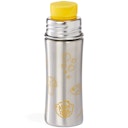 Vorschaubild Edelstahl Trinkflasche Sportverschluss Eule gelb