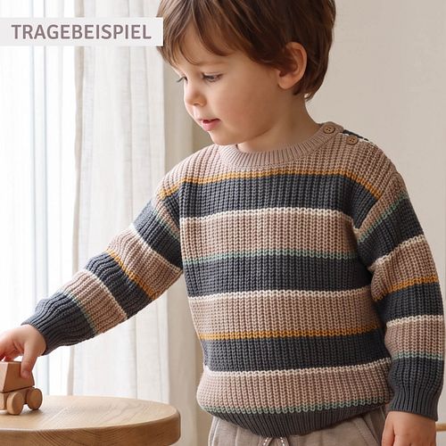 Pullover People Wear Organic Strick langarm Uni