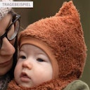Vorschaubild Baby Plüsch Mütze zum Binden