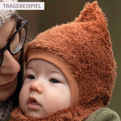 Baby Plüsch Mütze zum Binden
