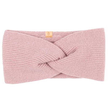 Damen Wolle kaschmir Stirnband rauchrosa