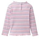 Vorschaubild Geripptes Langarmshirt Stehkragen