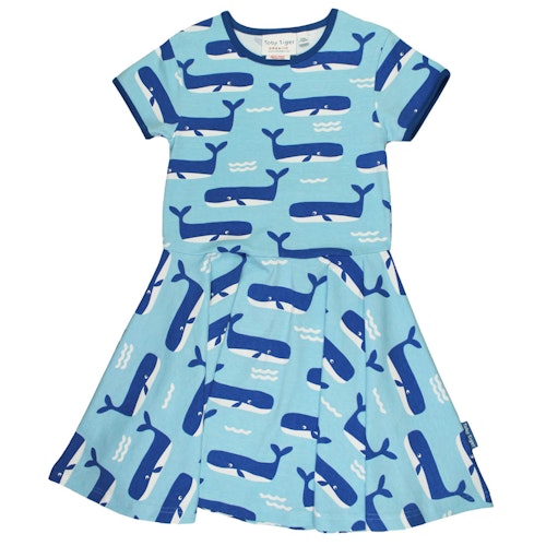 Kurzarm Skaterkleid Wal Alloverprint