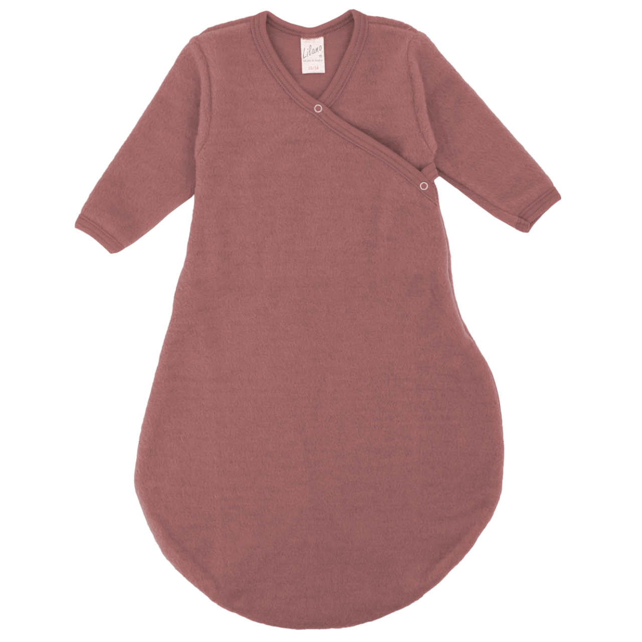 Babyschlafsack Wollplüsch langarm wickeln