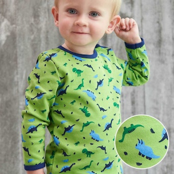 Dehnbares Langarmshirt Schildkröten braun
