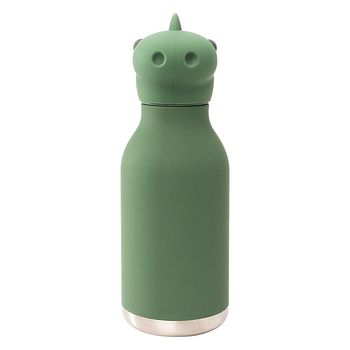 Bestie Bottle Edelstahltrinkflasche mit Trinkhalm Dinosaurier 460 ml