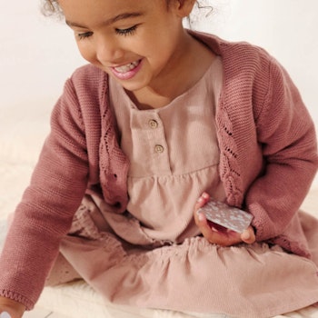 Süße Strickjacke beere mélange