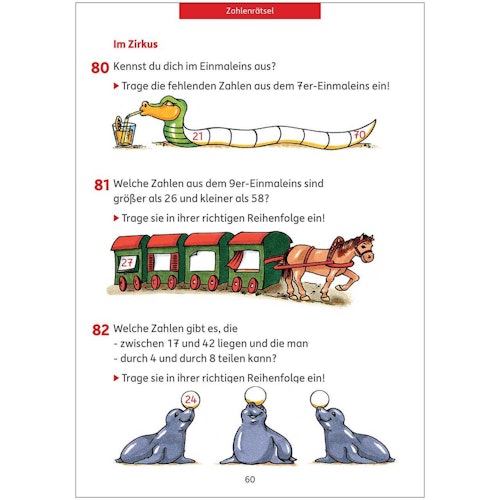 Einmaleins Übungen Mathe Klasse 2 & 3