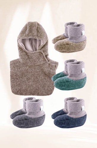 Warme Wollfleece Schlupfhaube