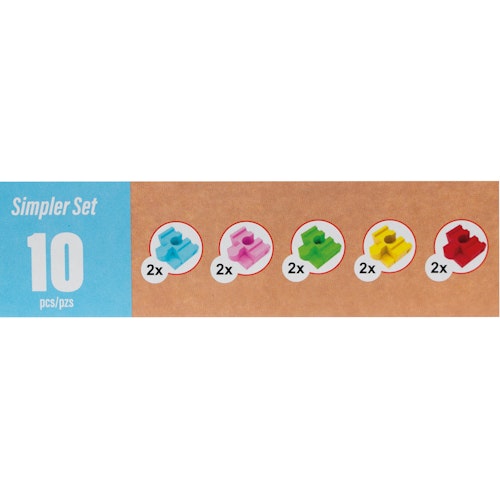 Verbindungsstücke Holzeisenbahn Basis-Set 8 Teile