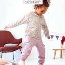 Vorschaubild Weiches Baby Sweatshirt große Blumen