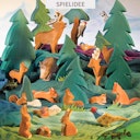 Vorschaubild Eichhörnchen springend Holzfigur 3 cm hoch