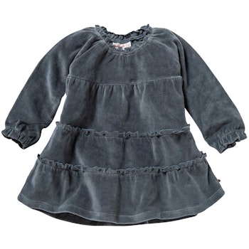 Weiches Nicki Langarmkleid zimtbraun
