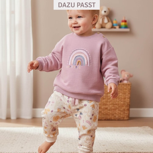 Sweatshirt Regenbogen rosa