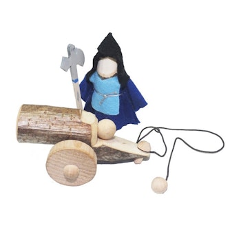 Holz Kanone mit Gummizug Schuss