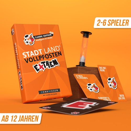 Stadt Land Vollpfosten® Classic - Das extreme Denkspiel ab 12 Jahren