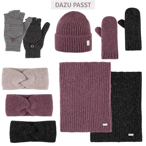 Damen Loop Baby Alpaka Merinowolle Mix lavendel