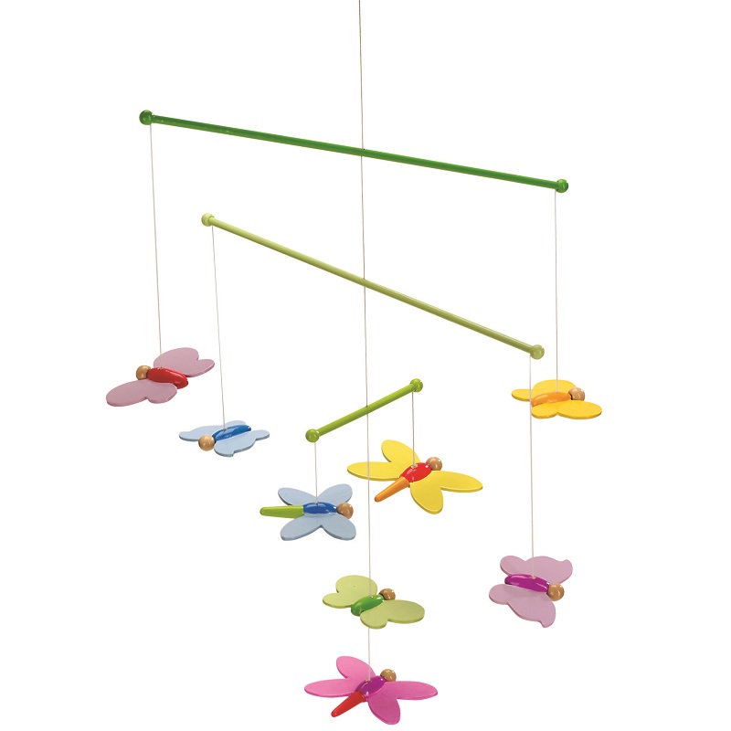 3-D Mobile für Wickeltisch od. Bettchen - Schmetterling