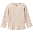 Vorschaubild Edles Ripp Langarmshirt Blümchen