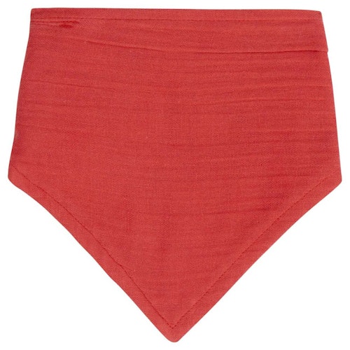 Weiches Musselin Dreiecktuch helles rot