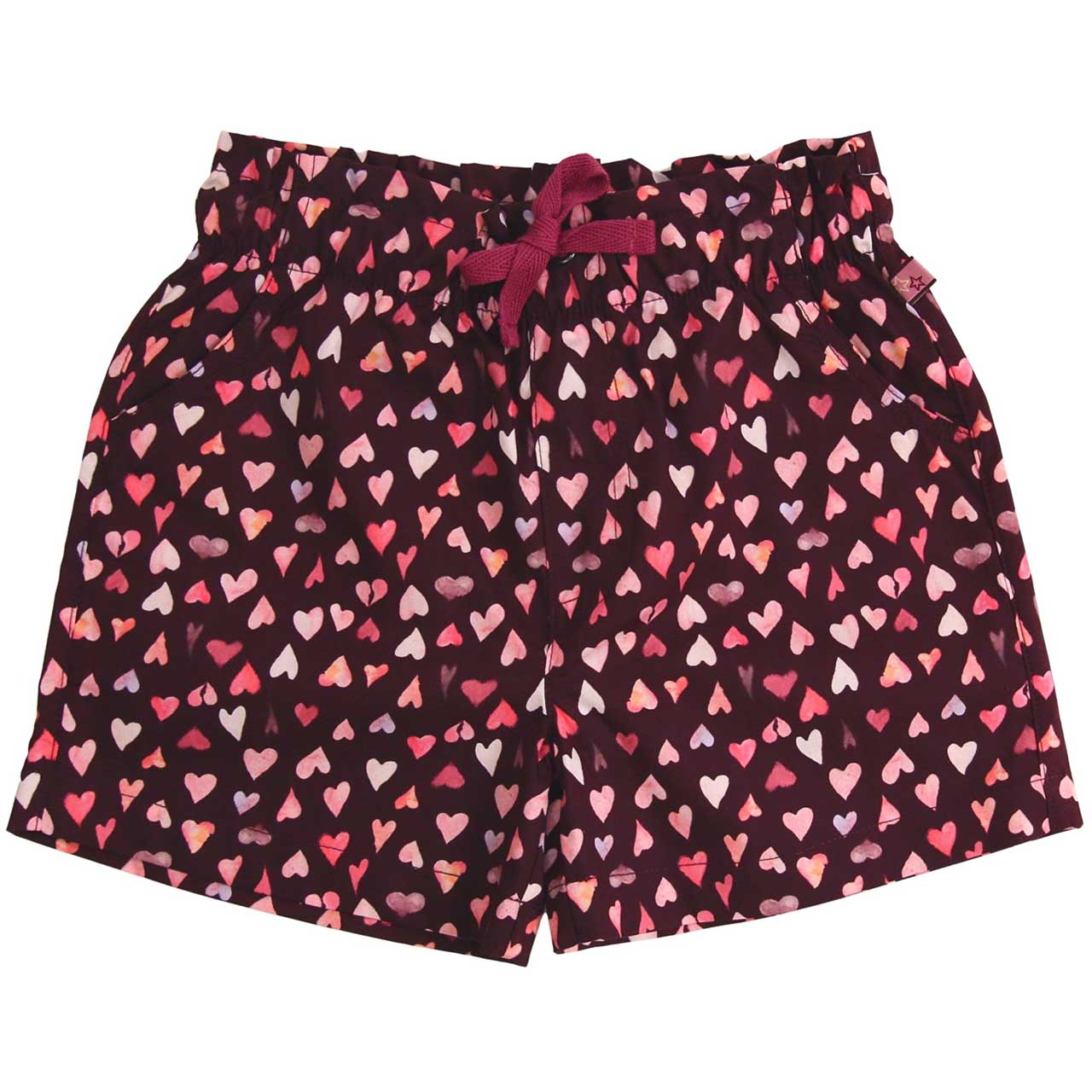 Leichte Popeline Shorts Orchideendruck