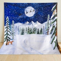Spieltuch Bio-Baumwolle Weihnachtsnacht 100 x 100 cm