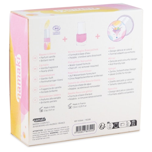 Kinderkosmetik 3er-Set Meise gelb