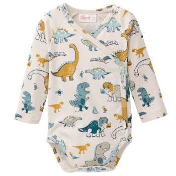 Bequemer Wickelbody langarm Dinosaurier
