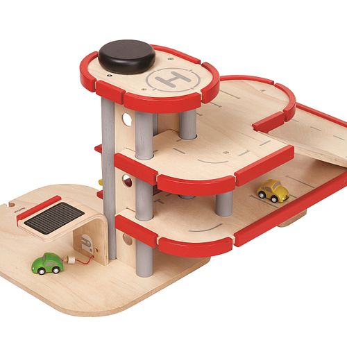 Großes Parkhaus für die Spielwelt