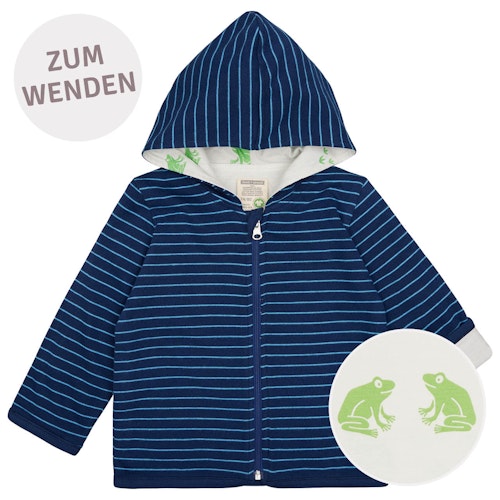 Wendejacke Kapuze Ringel