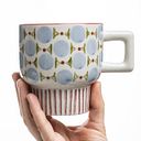 Vorschaubild Tasse RETROFLORIA blau 250 ml stapelbar