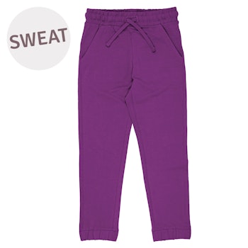 Schmal geschnittene Sweathose Violett