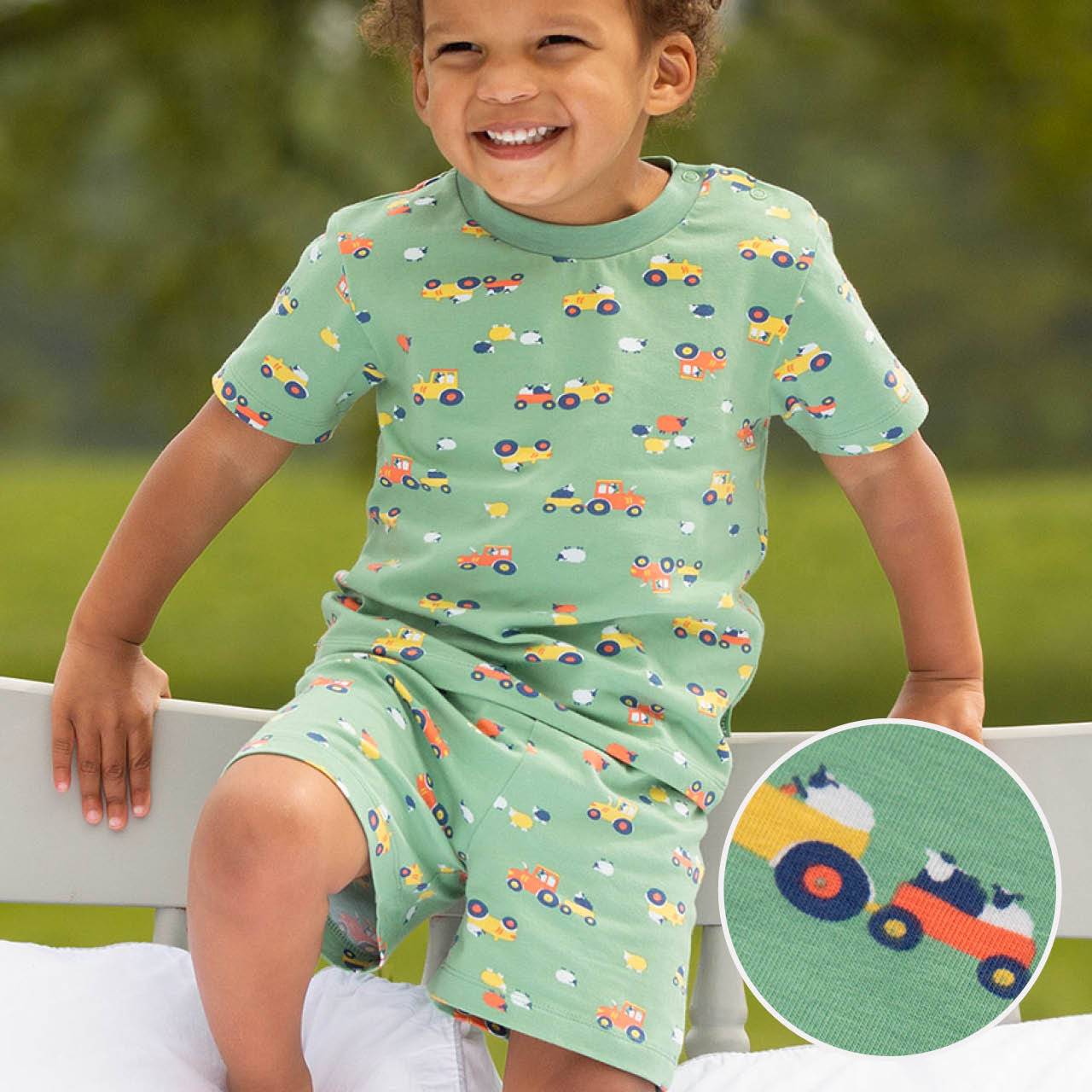 Sommer Schlafanzug Farm-Motive